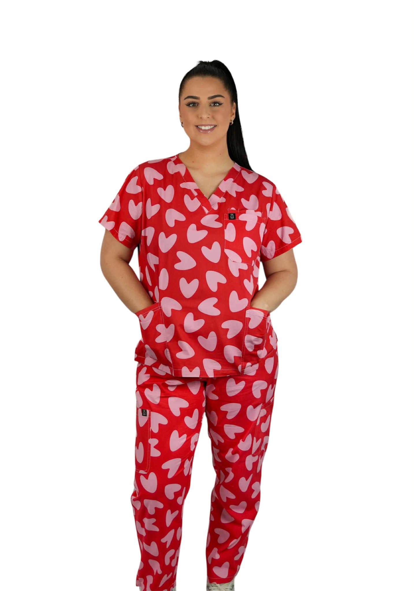 Bleeding Love Scrub Set