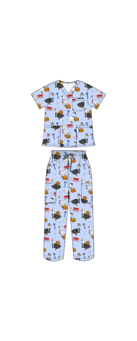 Serious Geese Scrub Set - PRE ORDER