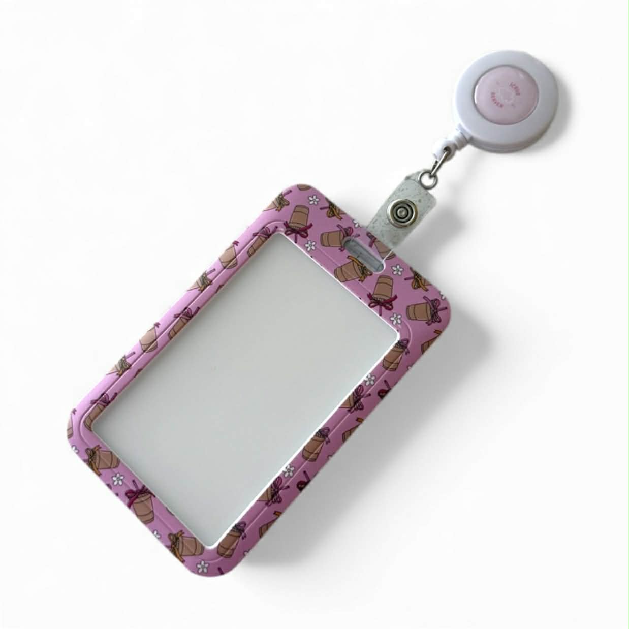 Coffee O’clock ID Card Holder + Badge Reel