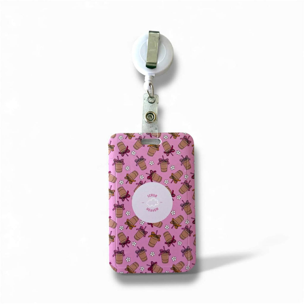 Coffee O’clock ID Card Holder + Badge Reel