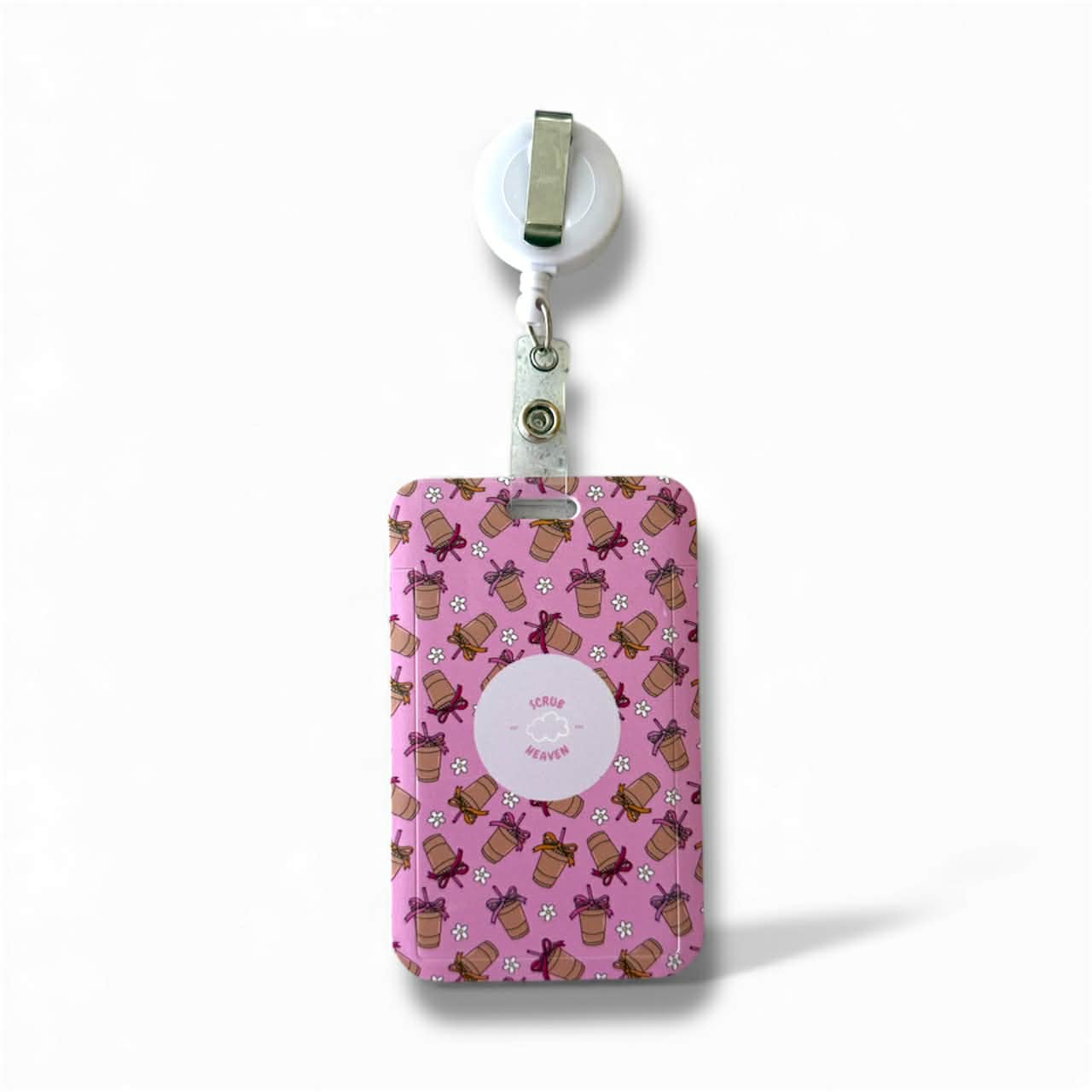 Coffee O’clock ID Card Holder + Badge Reel